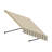 Awntech Santa Fe Acrylic Fabric Fixed Awning with Iron Rope Arms-28213031-111710577