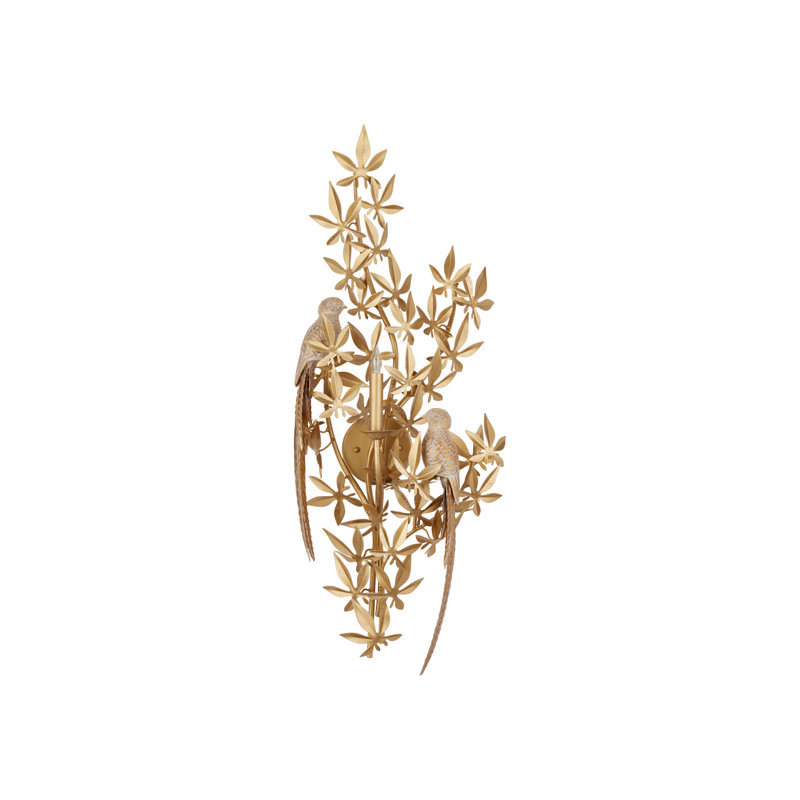 Aviary Gold Wall Sconce