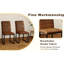 Chaise et table de salle à manger rembourrées Brown Pu-1513868394
