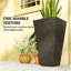 Ensemble de 3 pots à fleurs, pots à fleurs hauts