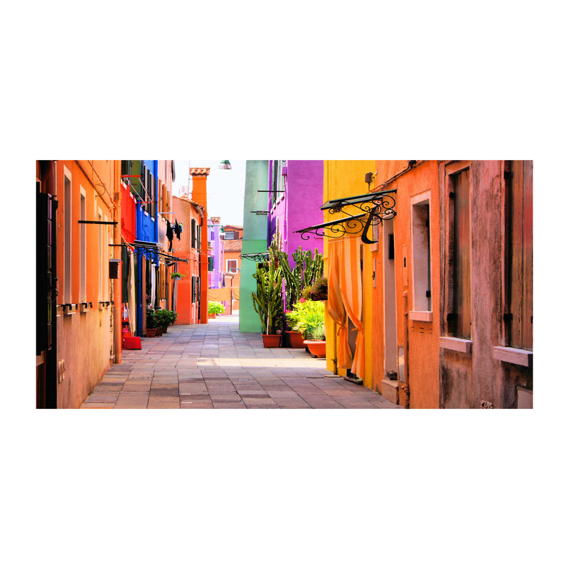 Colourful Streets - Wrapped Canvas Print