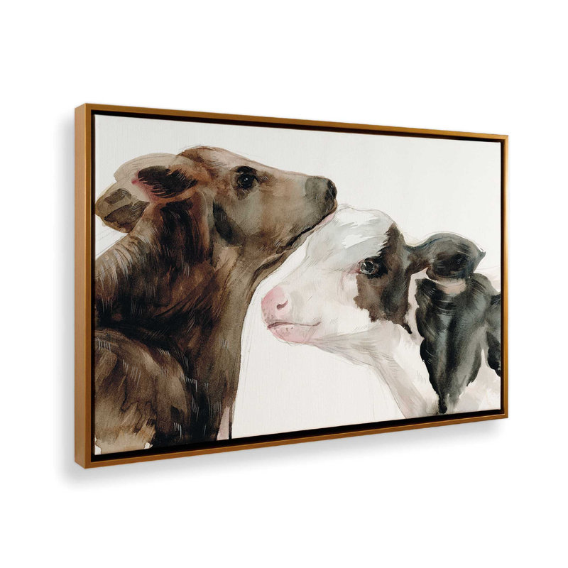 «By Your Side» par White Ladder, reproduction d'art, L 48 x H 32, Doré, Toile avec cadre