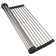 Design House 110023 Rectangular Double Bowl 32X18x10-Inch 18-Gauge Undermount Stainless Steel Kitchen Sink Combo With Sink, Roll-Up Drying Rack And Drain Strainer Basket