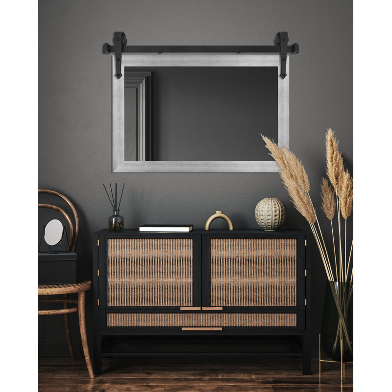 Miroir Conner Rea, Argenté mat, 33 po x 50 po