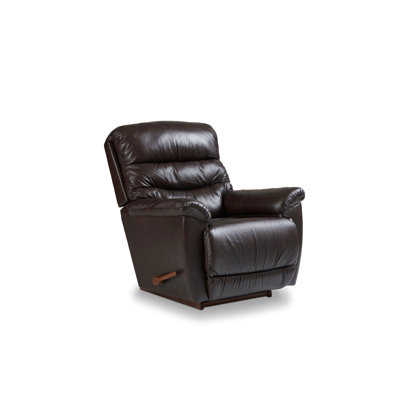 Joshua Manual Leather Match Rocking Recliner by La-Z-Boy