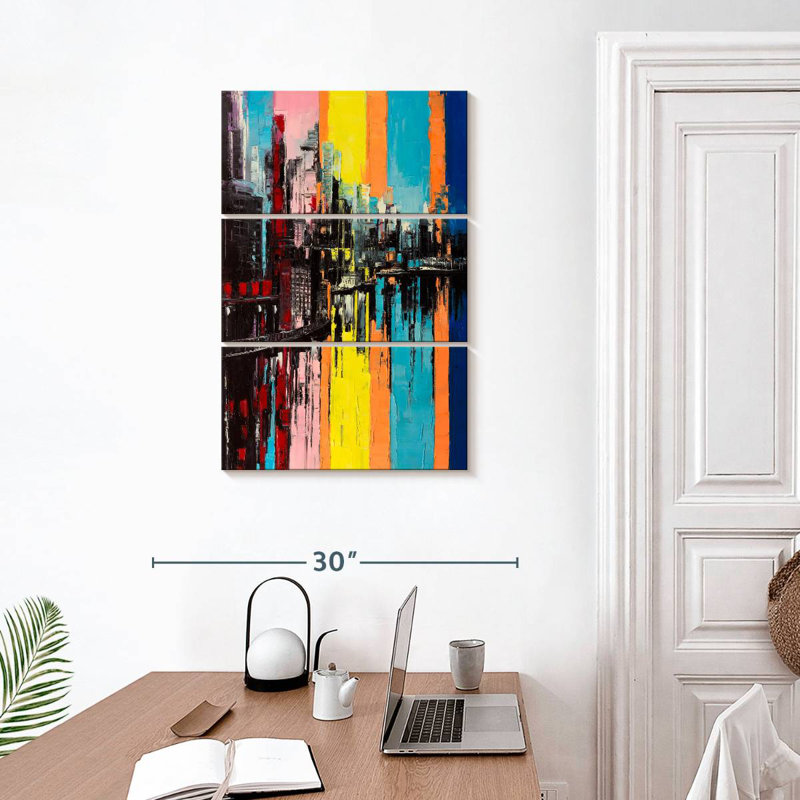 Avery Contemporary Abstract Landscape, 32" H x 20" W