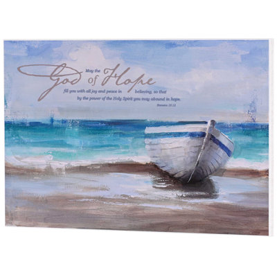 Plaque murale bateau «May the God of Hope»