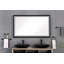 60 po x 36 po - Aluminium - Miroir de salle de bain rectangulaire à DEL - Noir mat - À intensité variable, anti-buée