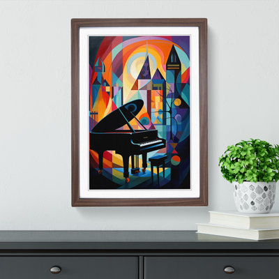 Piano Expressionism Framed Print