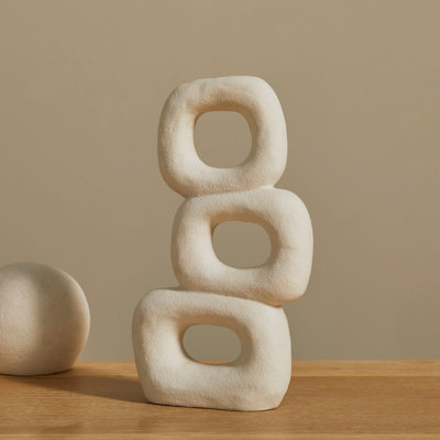 Boswall Balanced White Stone Decorative Object
