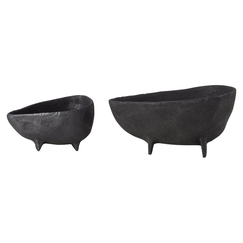 Deriva Aluminium Decorative Bowl, Black
