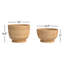 Callie Handmade Rattan Basket - Set of 2
