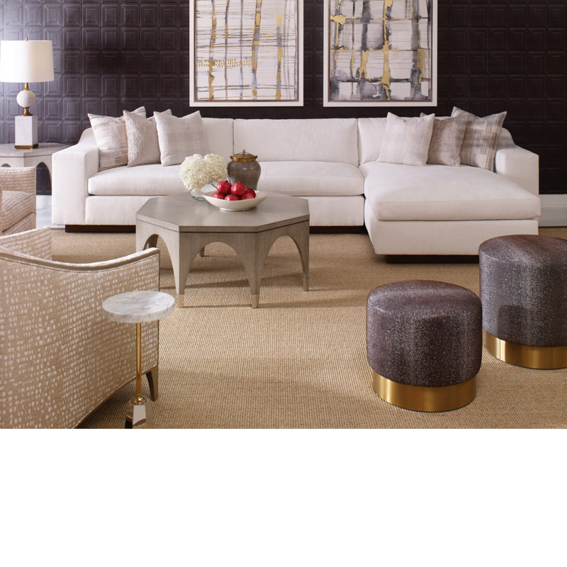 Geo Marble End Table
