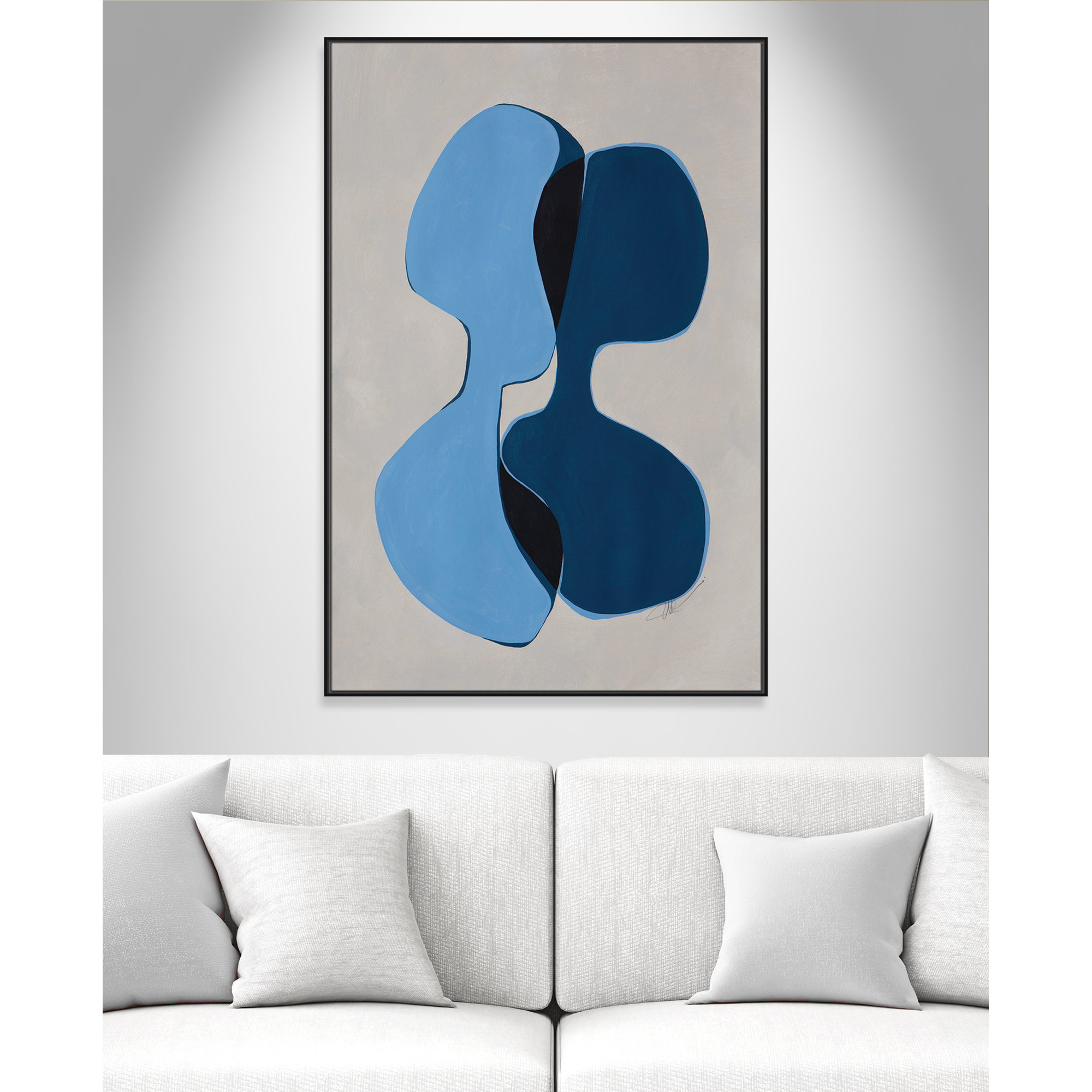 In Unity I by Filippo Ioco For Casa Fine Arts, 61.5" H x 41.5" W x 2" D, Black Framed
