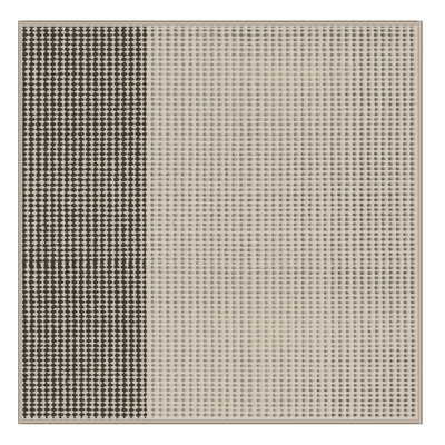 Tapis beige moelleux et moelleux à motif géométrique minimaliste Eilerman