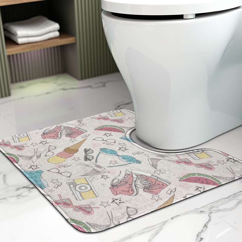 Multicolore tapis de salle de bain en U 20 po Fashion