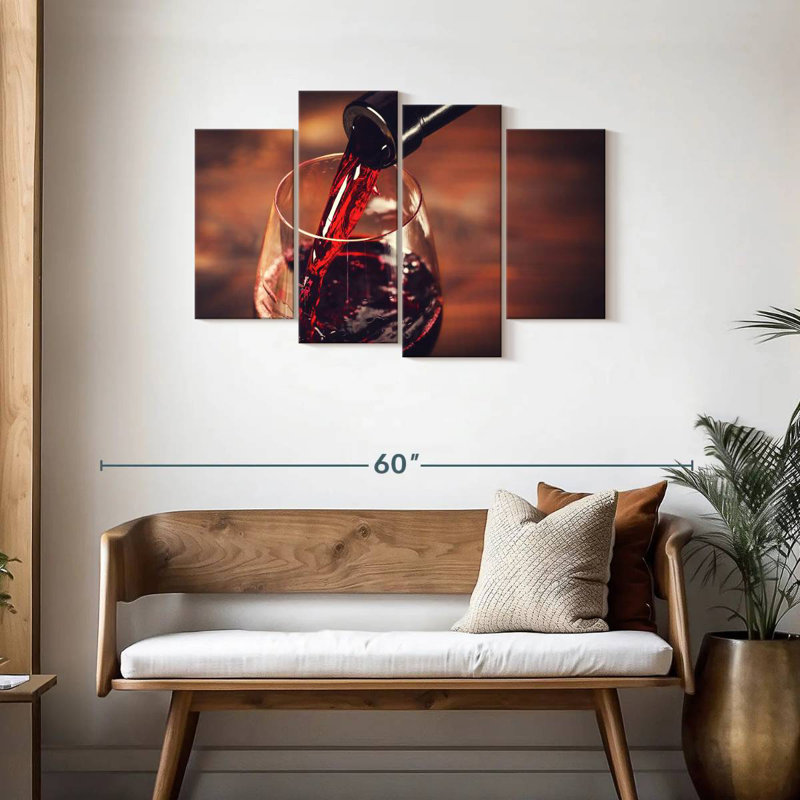 Dégustation de vin rouge Yarlin, H 27 po x l 43 po