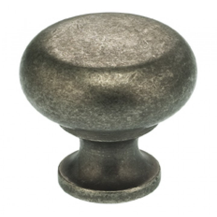 Poignée champignon surdimensionnée rétro de 1 9/16 po de diamètre, H 1 po x l 1 po x P 1 po, Fer rétro