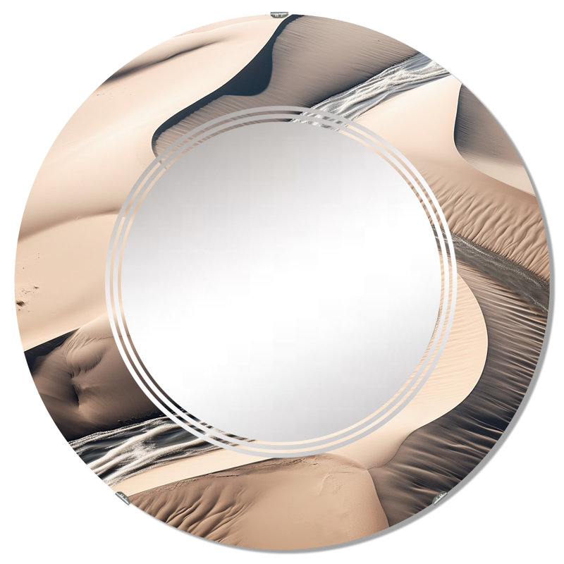 Miroir mural rond Pue, 32 po x 32 po