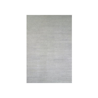 Tapis oriental rectangulaire gris en laine noué à la main 14 pi 0 po x 18 pi 3 po - MOA10279711