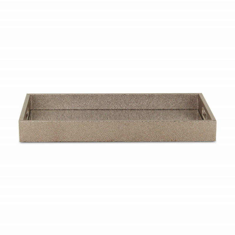 Plateau rectangulaire en bois fait à la main avec poignées 16 po