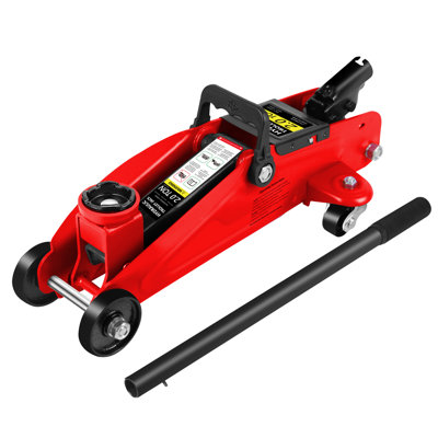 2 Ton Low Profile, Heavy-Duty Steel Racing Floor Jack With Single Piston Lift Pump, Lifting Range 5.3"-13"