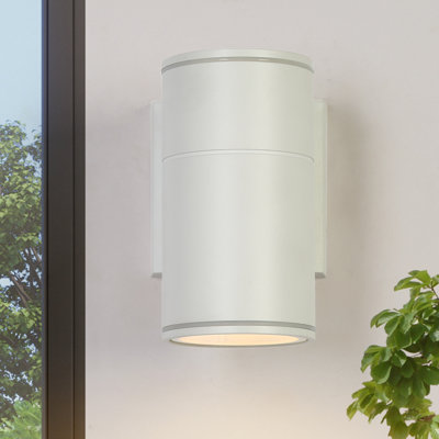 1-Light White Minimalist Wall Sconce