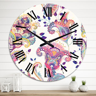Jacobais Paisley Design - horloge murale scandinave