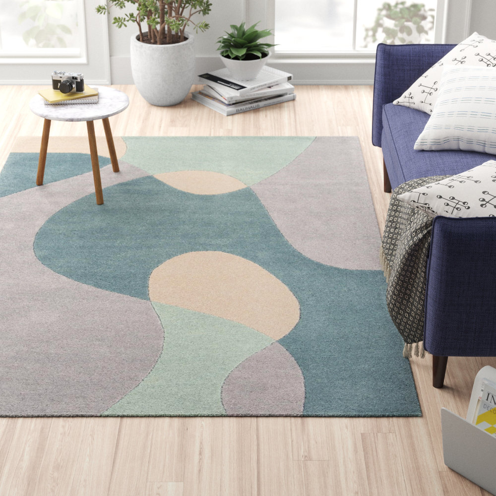 Wade Abstract Wool Hand Woven Area Rug