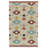 Auguste Geometric Handmade Tufted Wool Ivory/Crimson Area Rug-26642968