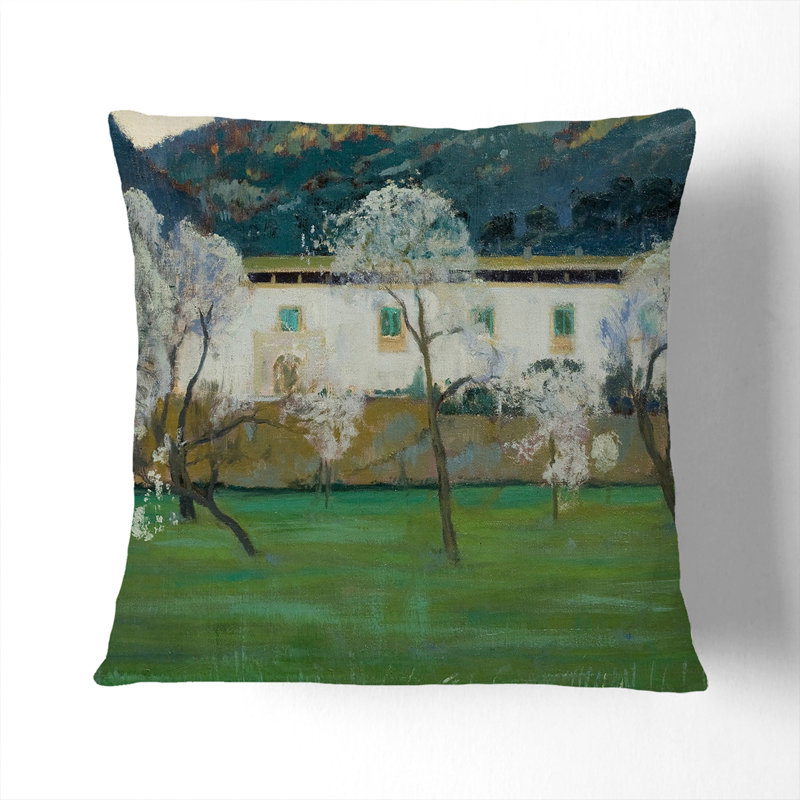 White Farmhouse Scatter Cushion, 55cm H x 55cm W x 20cm D, White