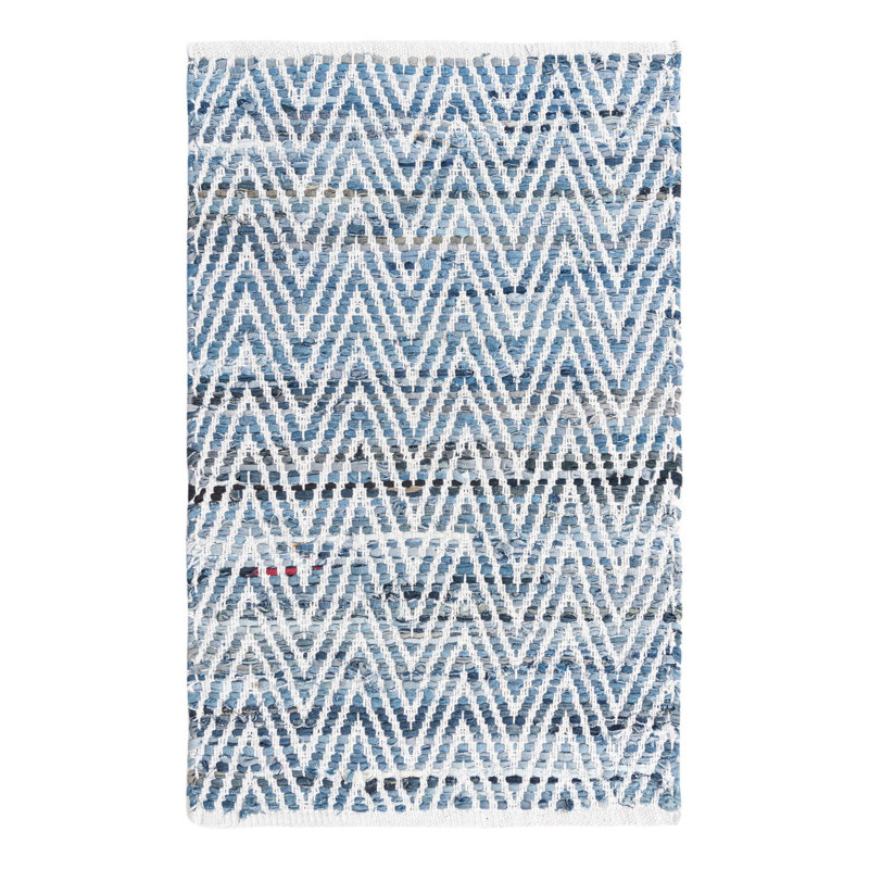 Skila Cotton Chevron Indoor Rug, Rectangle 2' x 3'1"