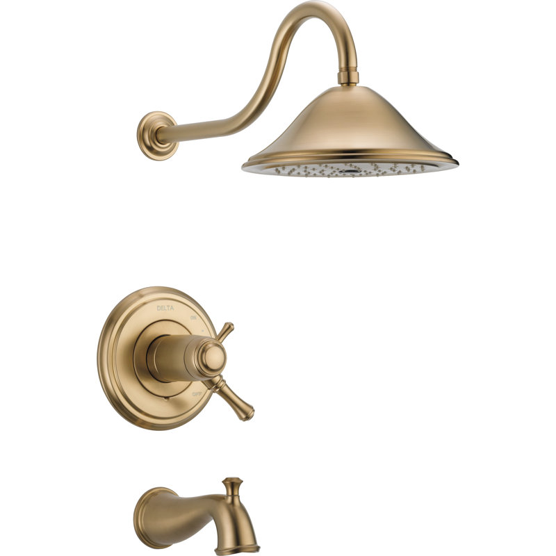 Cassidy™ Thermostatic Tub and Shower Faucet, Champagne Bronze