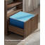 Meuble de rangement cannelé, table de chevet modulaire avec 2 tablettes ouvertes-134223460