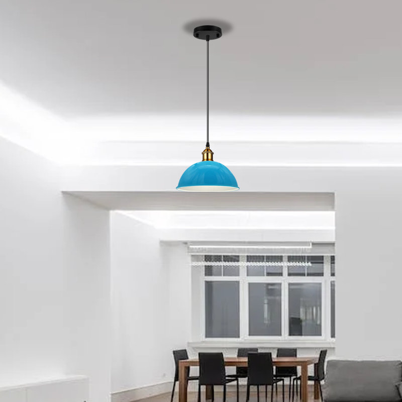 Lorenza 1 - Light White Single Pendant, Blue