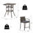 Secondino 2 - Person Patio Dining Set with Rectangular Table , Cushions Included-1643679228