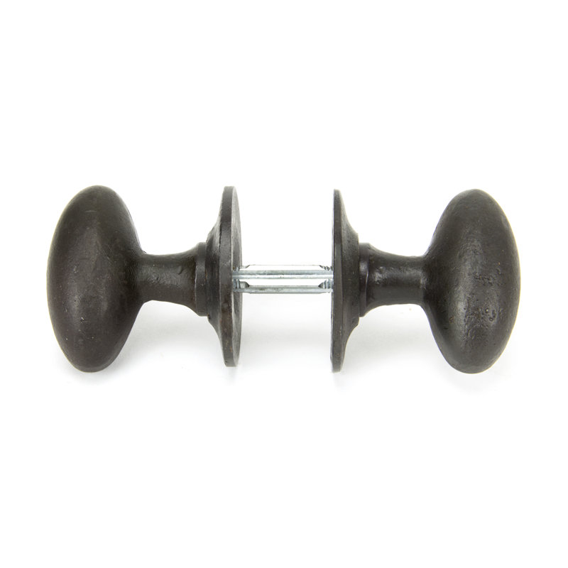 Oval Interior Mortise Door Knob, Beeswax