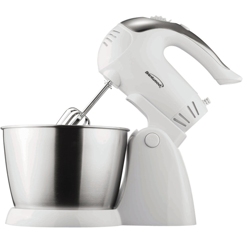 Brentwood Appliances 5 Speed 3 Quarts, White