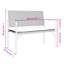 Pia Metal/Wicker Outdoor Bench-355766666-355766669
