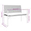 Pia Metal/Wicker Outdoor Bench-355766669-355766666