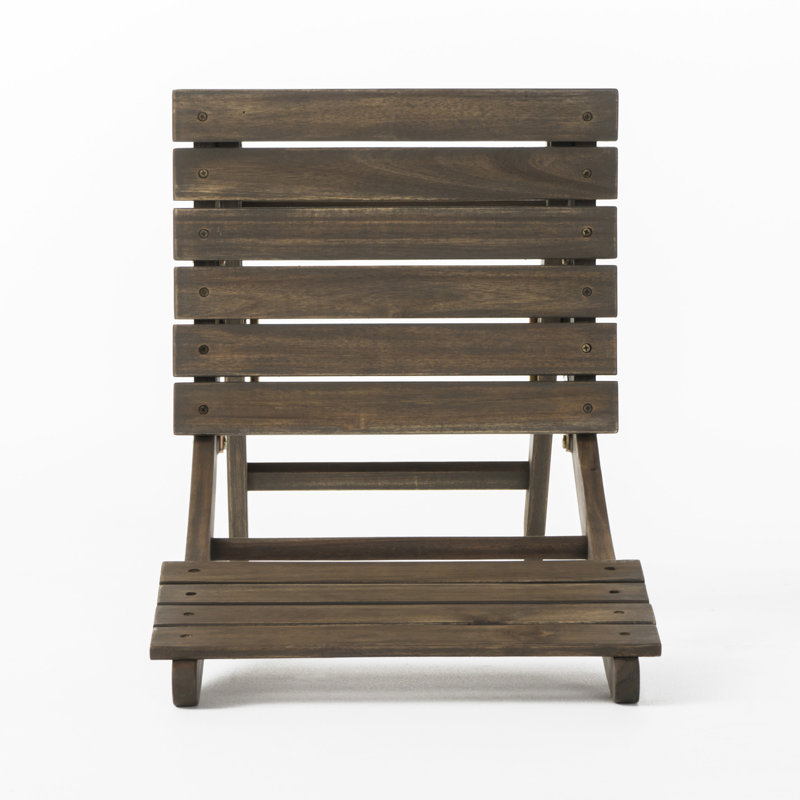 Deux chaises de salle à manger pliantes en bois, gris et gris, sans assemblage requis