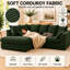 4 Seater Corduroy Sofa & Chaise-135004206-137139945