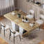 Table de salle à manger extensible de style rustique de 200 cm (78,7 po), pouvant accueillir de 8 à 10 personnes, avec étagères de rangement de chaque côté, table de cuisine extensible en bois de style moderne du milieu du siècle