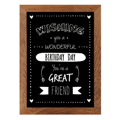 MT Displays No Fiberboard Wall Wood Chalkboard