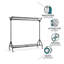 Bonville 150cm Rolling Clothing Rack