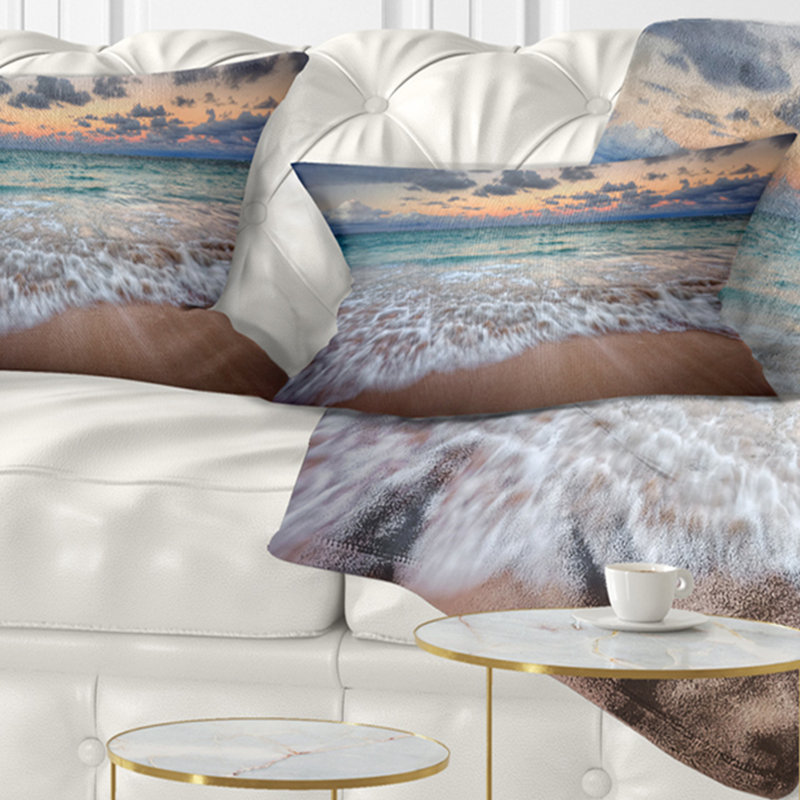 Coussin lombaire en mer seascape vagues crashing serene