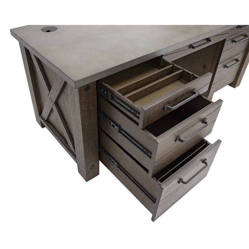 Bureau de direction en bois massif Lathyn
