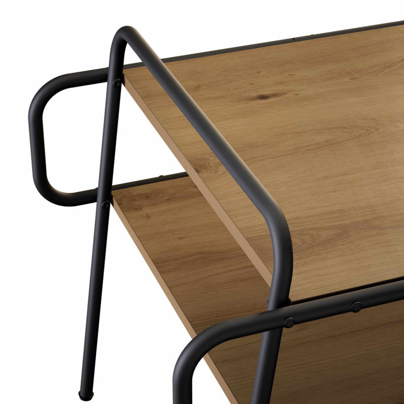 Coffee Table, 51cm H x 40cm W x 40cm D, Artisan Oak, Artisan Oak / Black