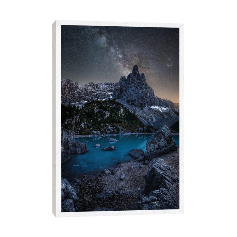 Sorapis by Fabio Antenore - Print on Canvas, White Framed, 66.04 cm H x 45.72 cm W