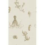 Sea Life 33' L x 20.5" W  Wallpaper Roll